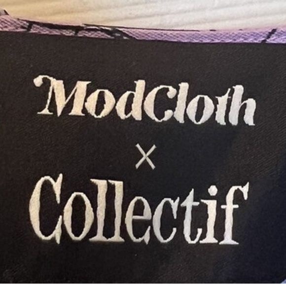 MODCLOTH & COLLECTIF Collaboration Amazzzing bats webs swing dress - Plus sized - Picture 2 of 5